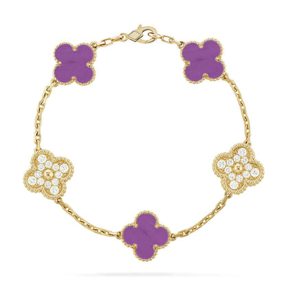 [Stars Jewelry] CLOVER 5 MOTIF VIOLET BRACELET COLLECTION