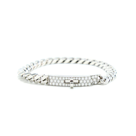 [Stars Jewelry]KELLY CHAIN SILVER DIAMOND BRACELET