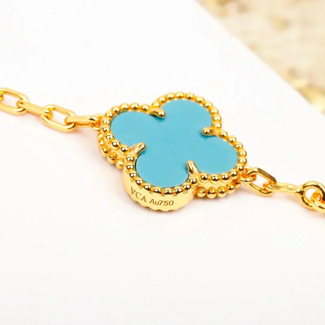 [Stars Jewelry] CLOVER 5 MOTIF TURQUOISE BRACELET COLLECTION
