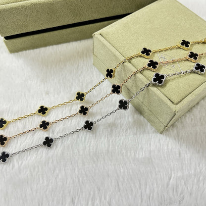 [Stars Jewelry]CLOVER 6 MOTIF  ONYXS BRACELET