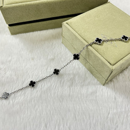 [Stars Jewelry]CLOVER 6 MOTIF  ONYXS BRACELET