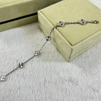 [Stars Jewelry]CLOVER 6 MOTIF DIAMOND BRACELET