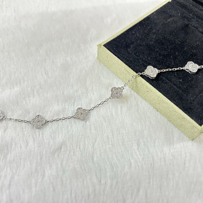 [Stars Jewelry]CLOVER 6 MOTIF DIAMOND BRACELET