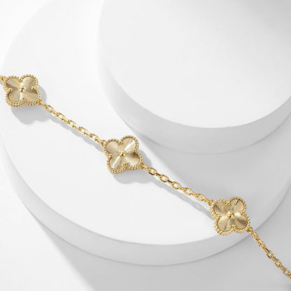 [Stars Jewelry]CLOVER 10 MOTIFS LASER NECKLACE