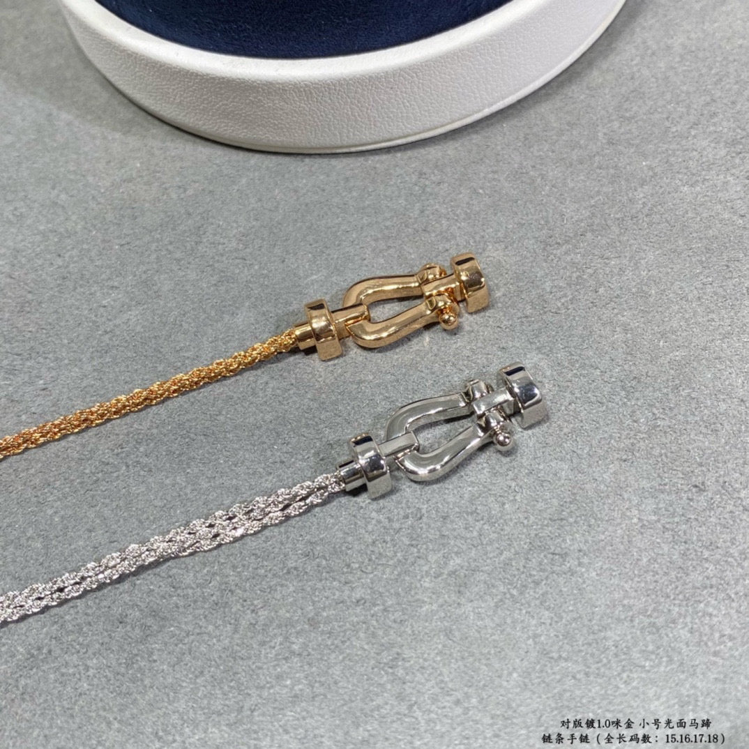 [Stars Jewelry]FORCE SMALL HORSESHOE  DIAMOND CHAIN ROPE BRACELET