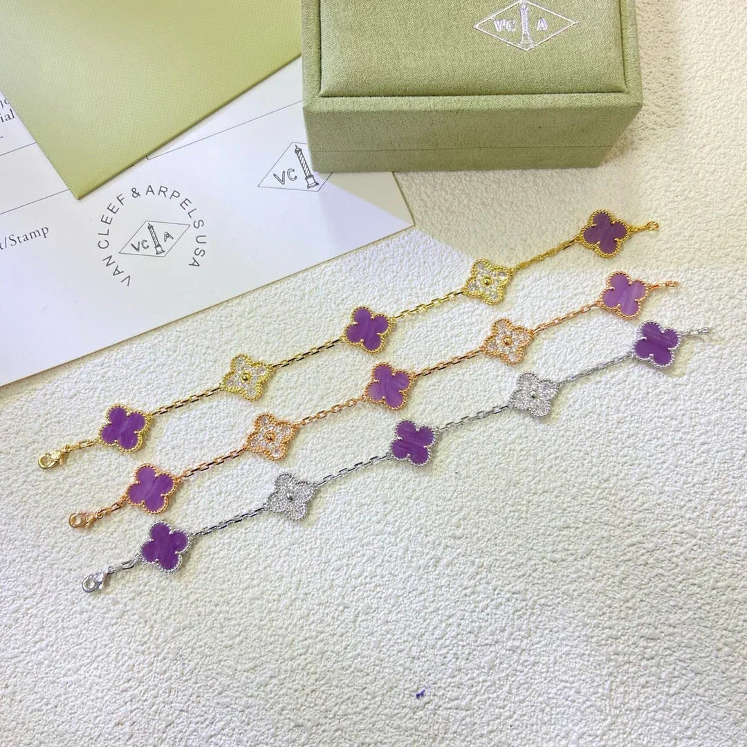 [Stars Jewelry] CLOVER 5 MOTIF VIOLET BRACELET COLLECTION