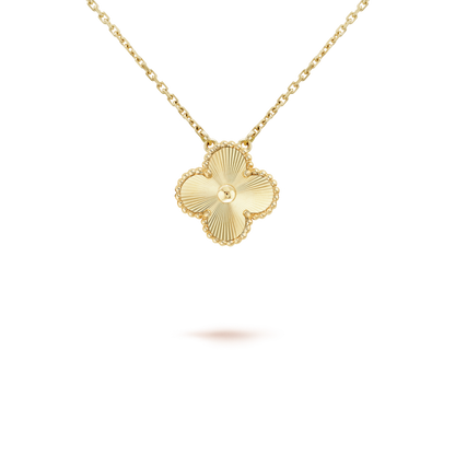 [Stars Jewelry]CLOVER 15MM LASER NECKLACE