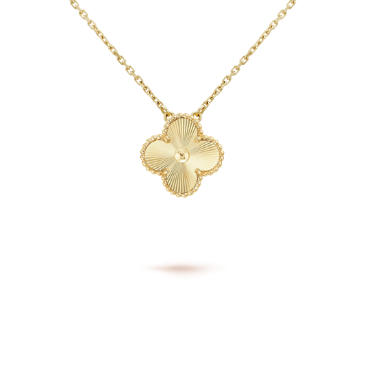 [Stars Jewelry]CLOVER 15MM LASER NECKLACE