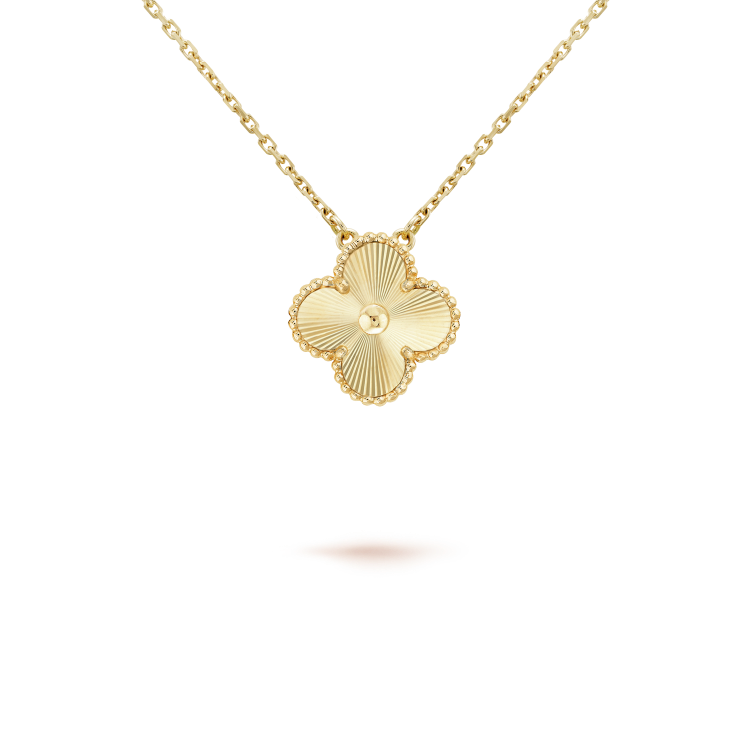 [Stars Jewelry]CLOVER 15MM LASER NECKLACE AND BOX
