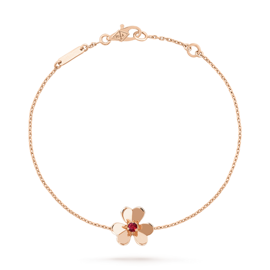 [Stars Jewelry]FRIVOLE GOLD FLOWER PINK MALACHITE BRACELET