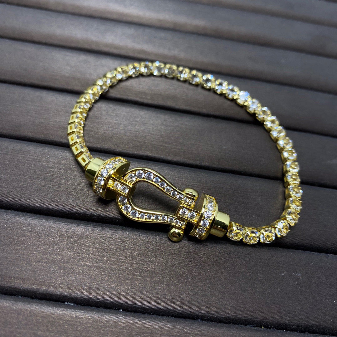 [Stars Jewelry]FORCE  HORSESHOE  DIAMOND TENNIS BRACELET
