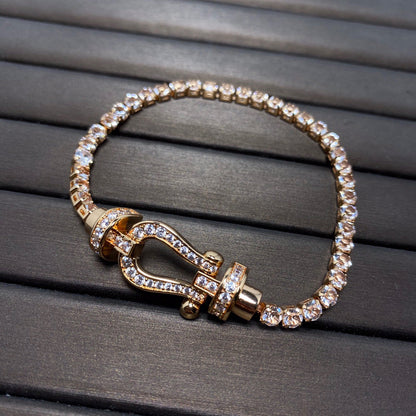 [Stars Jewelry]FORCE  HORSESHOE  DIAMOND TENNIS BRACELET