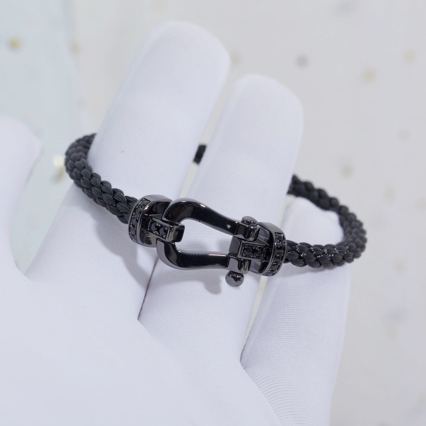 [Stars Jewelry]FORCE LARGE SERIES HORSESHOE BLACK SAMURAI BRACELET