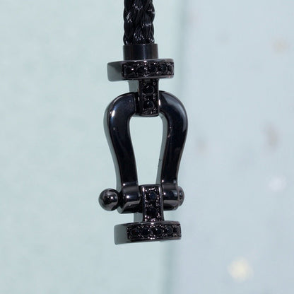 [Stars Jewelry]FORCE LARGE SERIES HORSESHOE BLACK SAMURAI BRACELET