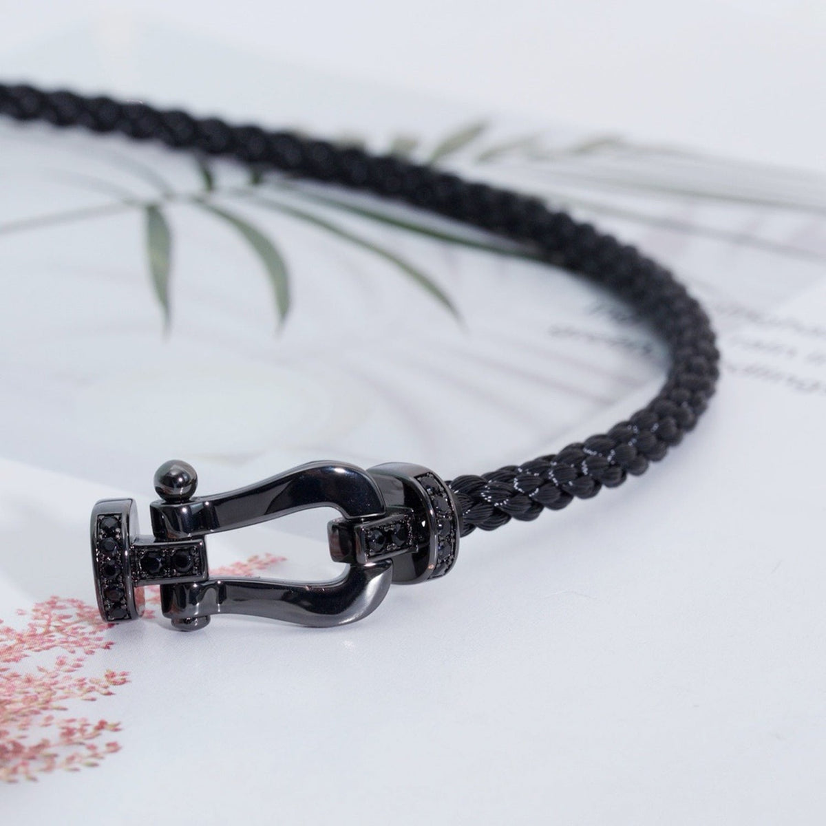 [Stars Jewelry]FORCE LARGE SERIES HORSESHOE BLACK SAMURAI BRACELET