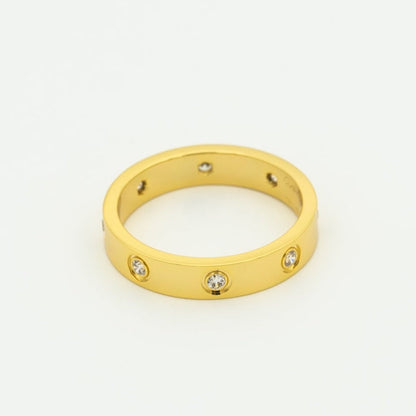 [Stars Jewelry]LOVE RING 3.6MM 8 DIAMONDS