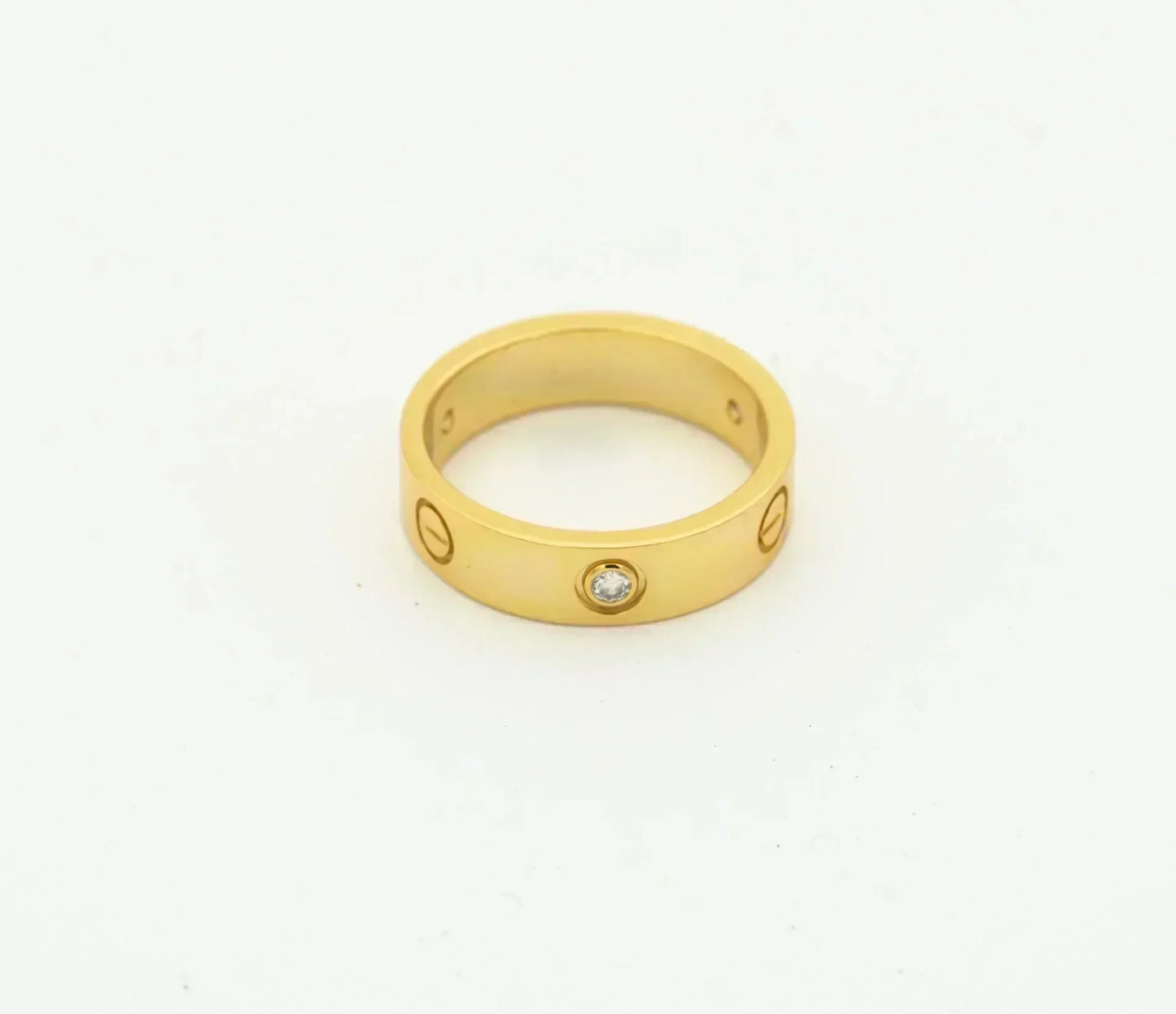 [Stars Jewelry]LOVE RING 4MM 1 DIAMOND GOLD