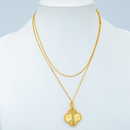 [Stars Jewelry]CLOVER 25MM PEDANT NECKLACE GOLD