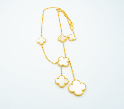[Stars Jewelry]CLOVER MOTHER OF PEARL NECKLACE 6 MOTIF