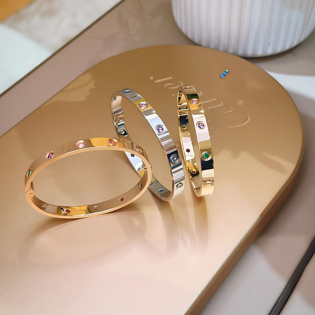 [Stars Jewelry]2026 RAINBOW LOVE BRACELET 6.1MM  10 DIAMONDS