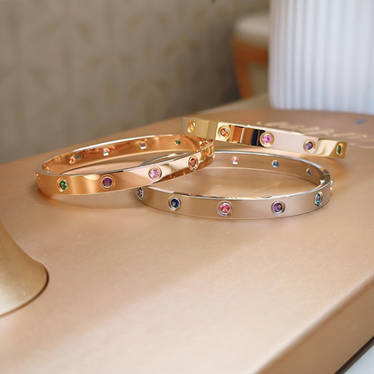 [Stars Jewelry]2026 RAINBOW LOVE BRACELET 6.1MM  10 DIAMONDS