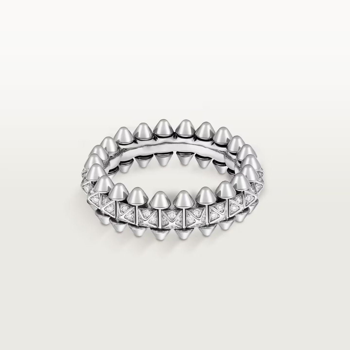 [Stars Jewelry]CLASH 6.4MM SMALL FULL DIAMOND RING