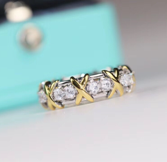 [Stars Jewelry]Classic Gold Diamond Ring