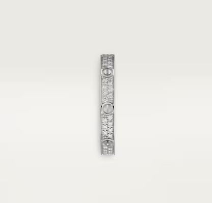 [Stars Jewelry]LOVE RING 2.6mm-wide full-diamond ring silver