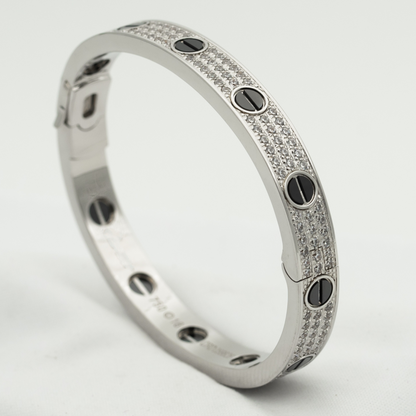 [Stars Jewelry]LOVE BRACELET 6.1MM DIAMOND-PAVED CERAMIC