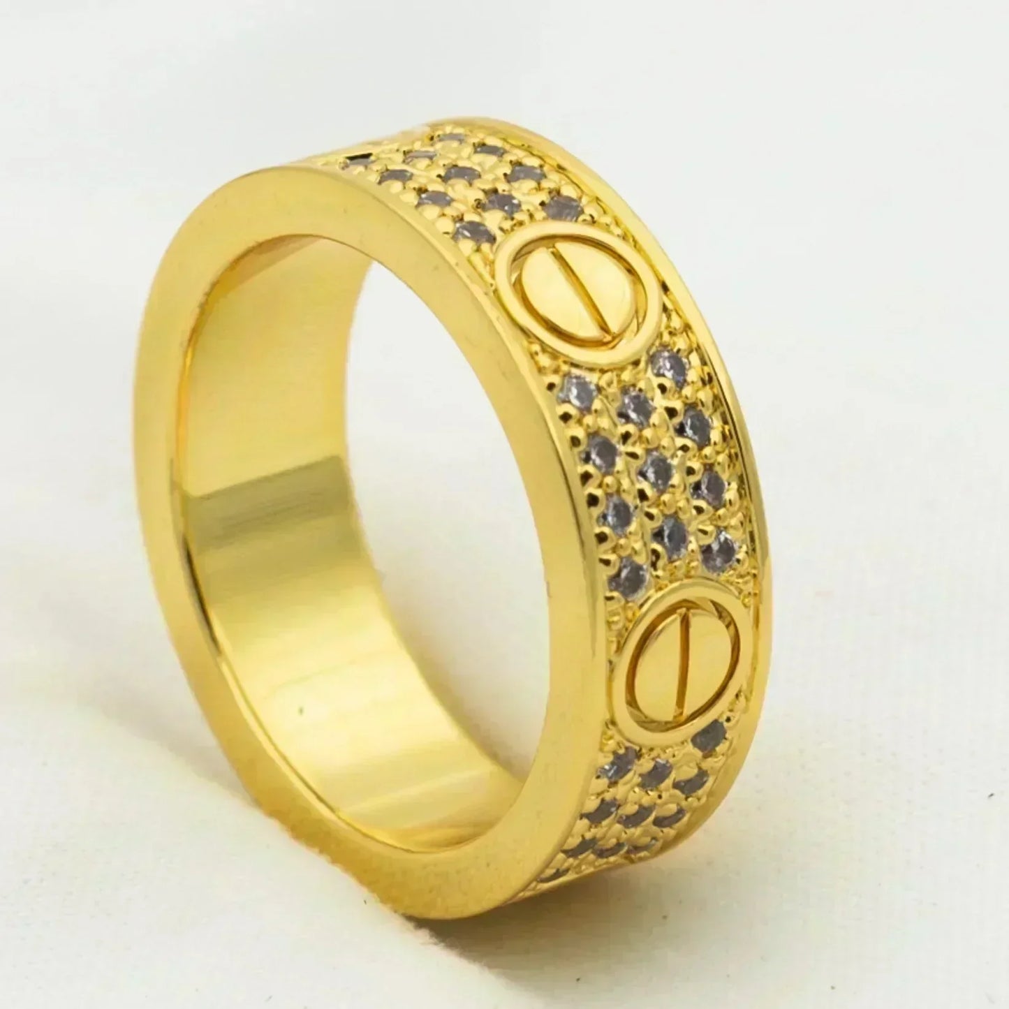 [Stars Jewelry]LOVE RING 5.5MM DIAMONDS PAVED