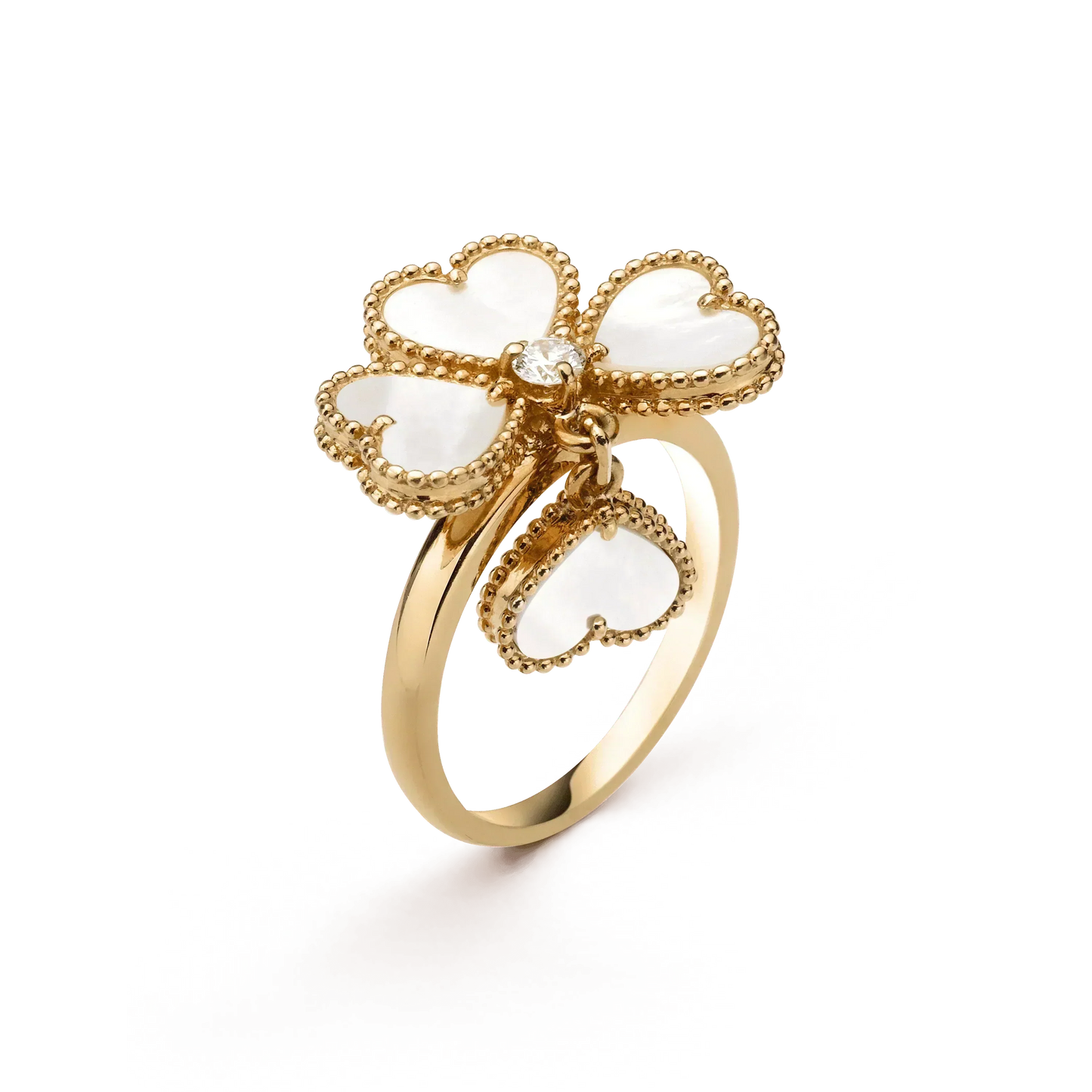 [Stars Jewelry]SWEET CLOVER WHITE MOP RING