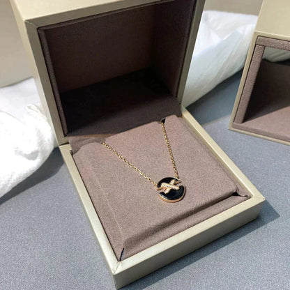 [Stars Jewelry]JEUX DE ROSE GOLD DIAMOND NECKLACE