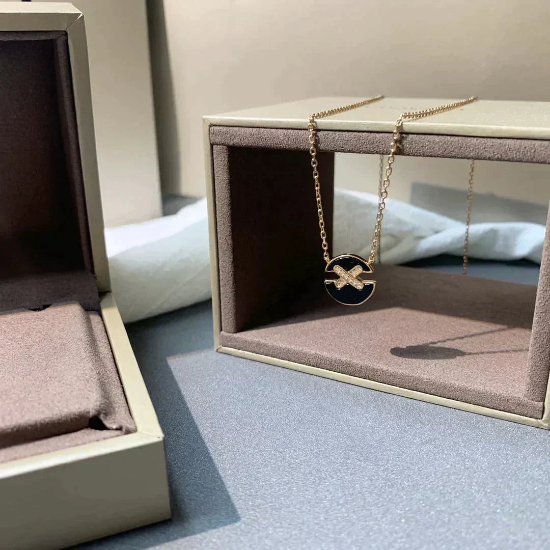 [Stars Jewelry]JEUX DE ROSE GOLD DIAMOND NECKLACE