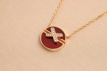 [Stars Jewelry]JEUX DE ROSE GOLD DIAMOND NECKLACE