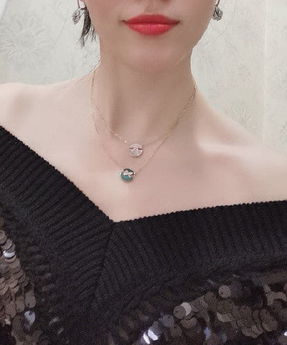 [Stars Jewelry]JEUX DE PINK GOLD DIAMOND NECKLACE