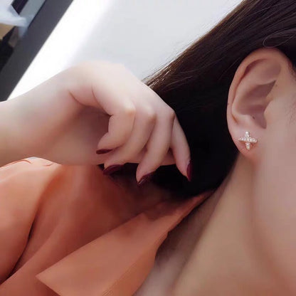[Stars Jewelry]JEUX DE GOLD DIAMOND EARRINGS