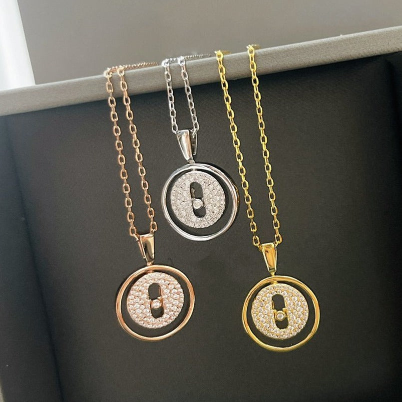 [Stars Jewelry]LUCKY MOVER PM PAVED NECKLACE
