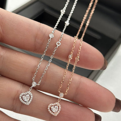 [Stars Jewelry]JOY HEART DIAMOND NECKLACE