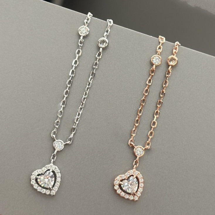 [Stars Jewelry]JOY HEART DIAMOND NECKLACE