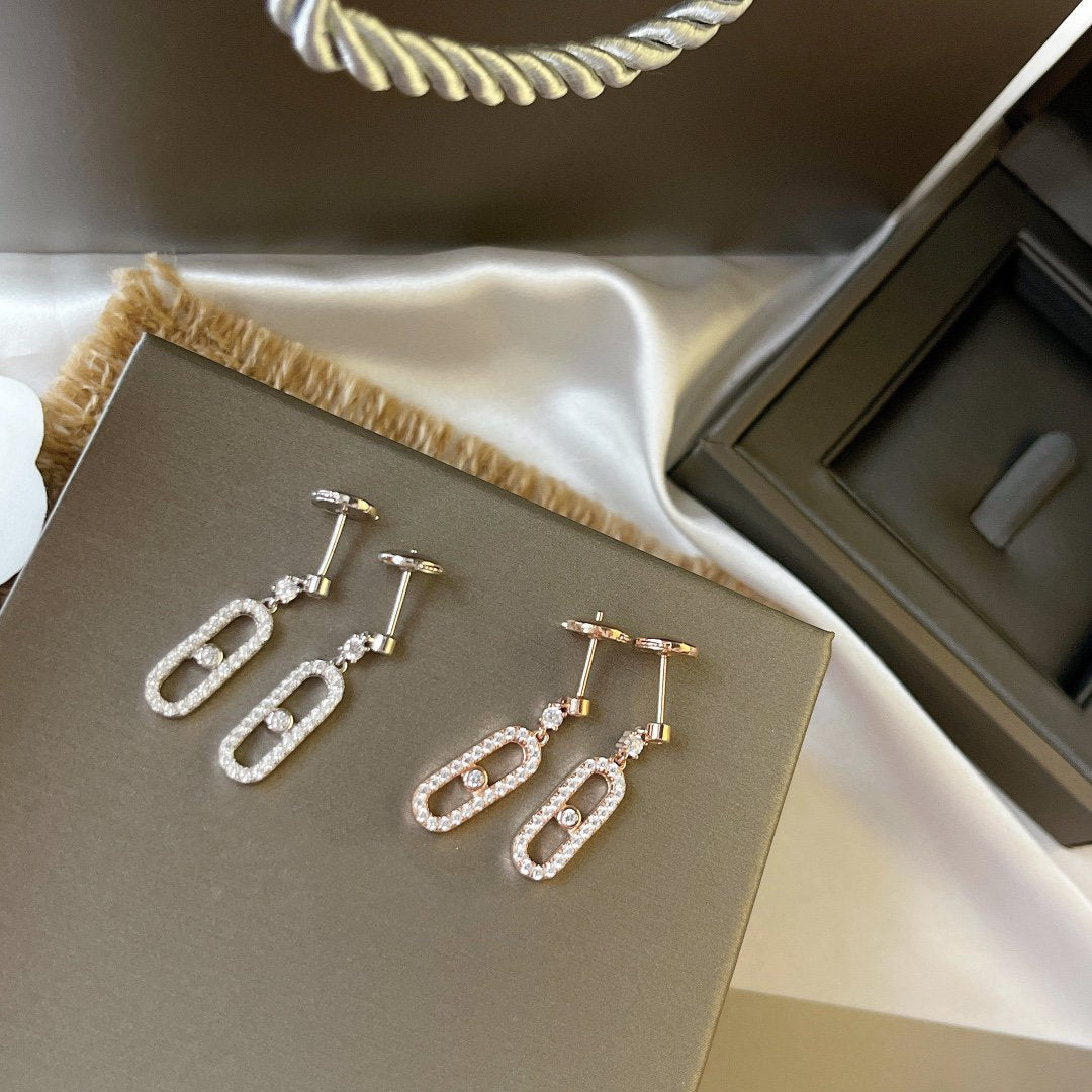 [Stars Jewelry]DORMEUSES MOVE UNO DIAMOND EARRINGS