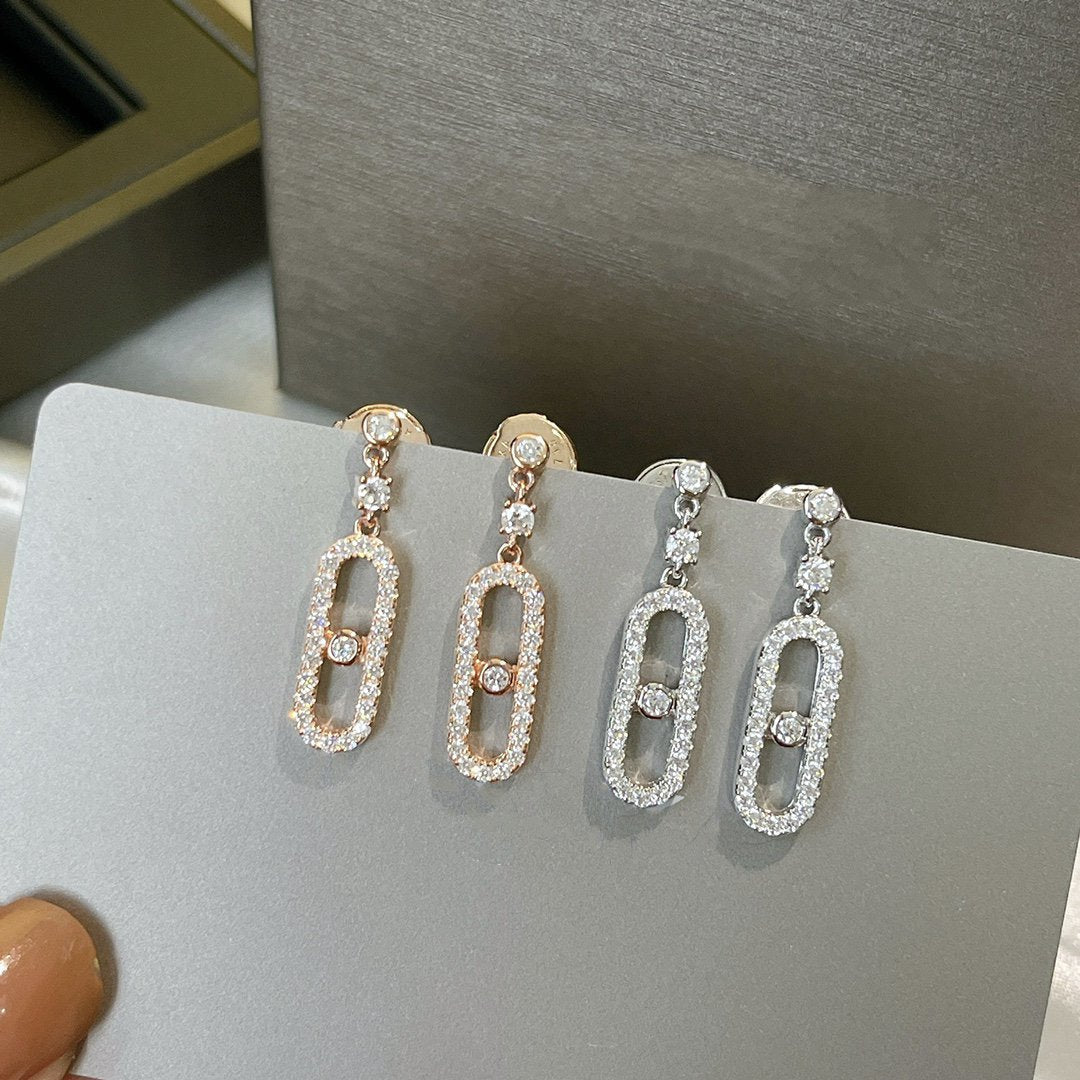 [Stars Jewelry]DORMEUSES MOVE UNO DIAMOND EARRINGS