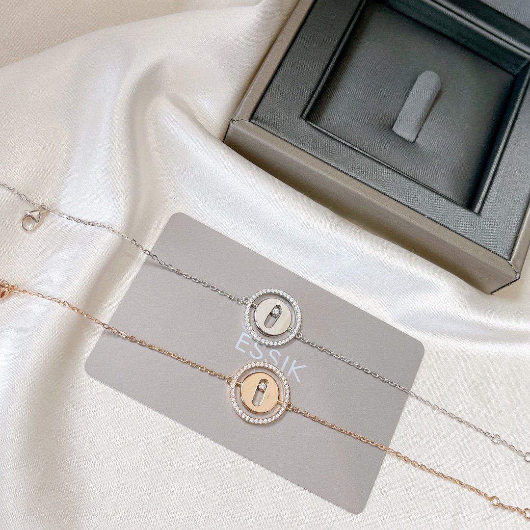 [Stars Jewelry]LUCKY MOVE PAVED DIAMOND BRACELET