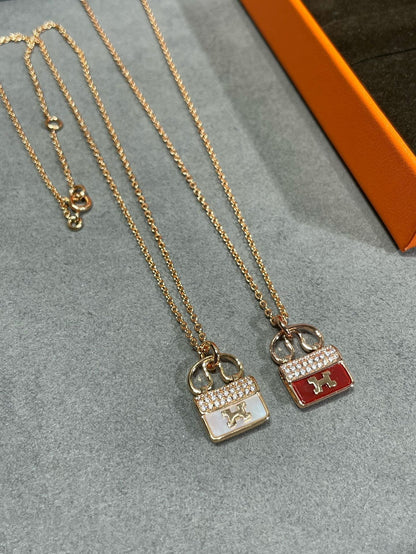 [Stars Jewelry]H CIRCE MOISSANITE PENDANT NECKLACE GOLD