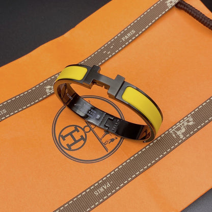 [Stars Jewelry]CLIC HM SO BLACK YELLOW BRACELET
