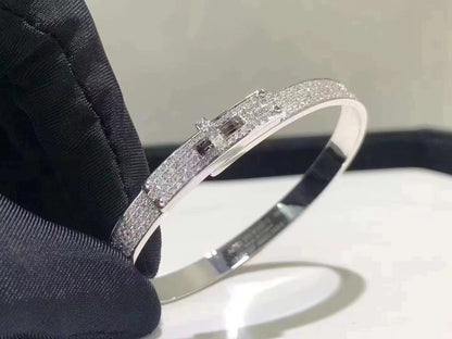 [Stars Jewelry]HM KELLY BRACELET IN SILVER AND FULL PAVE DIAMOND