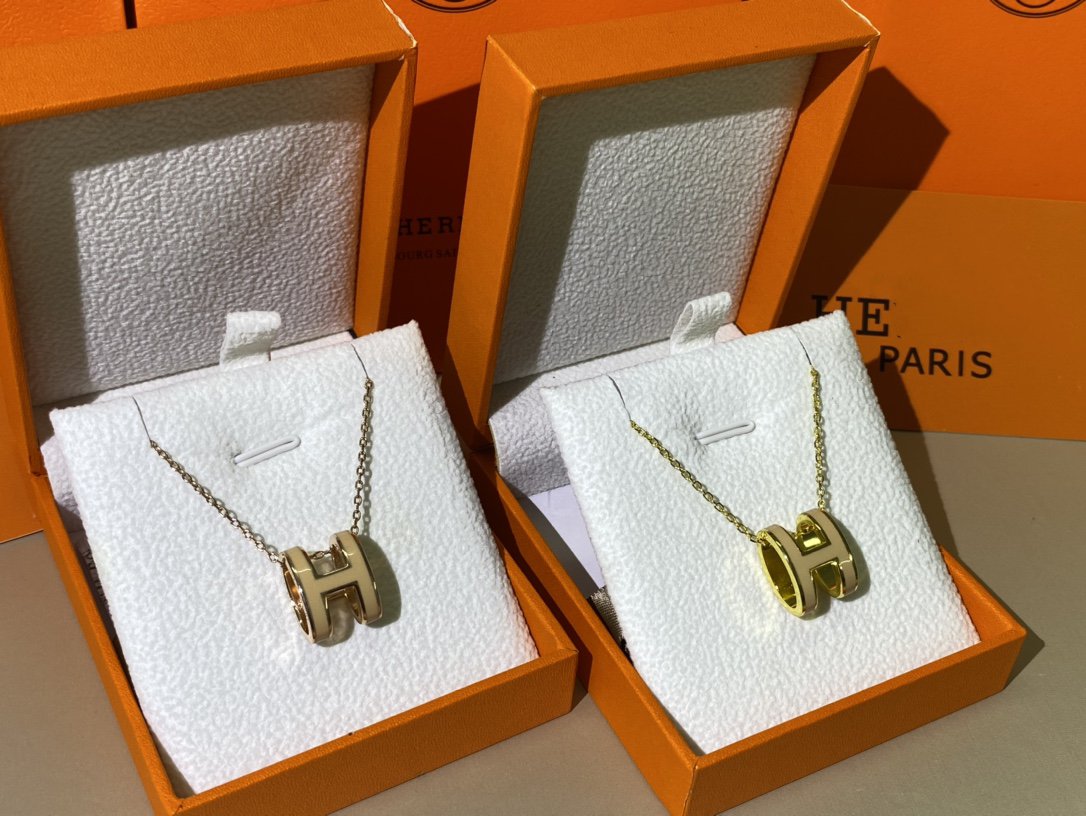 [Stars Jewelry]HM CLIC YELLOW ENAMEL GOLD NECKLACE