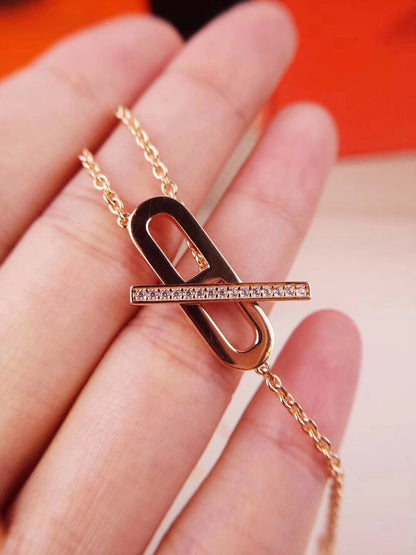 [Stars Jewelry]HM NECKLACE PLATINUM ROSE GOLD DIAMOND