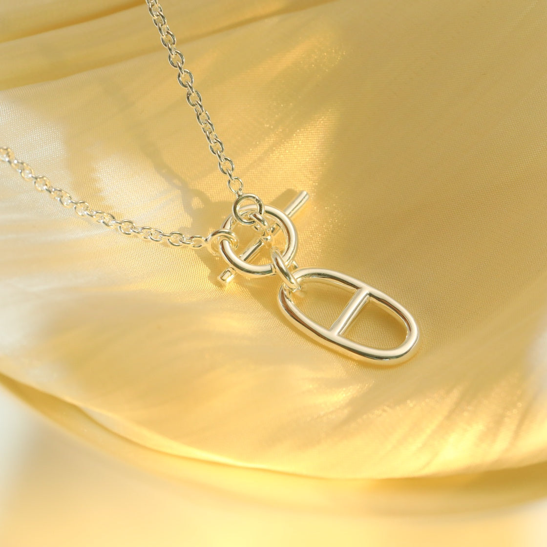 [Stars Jewelry]HM CHAINE D'ANCRE PENDANT NECKLACE STERLING SILVER