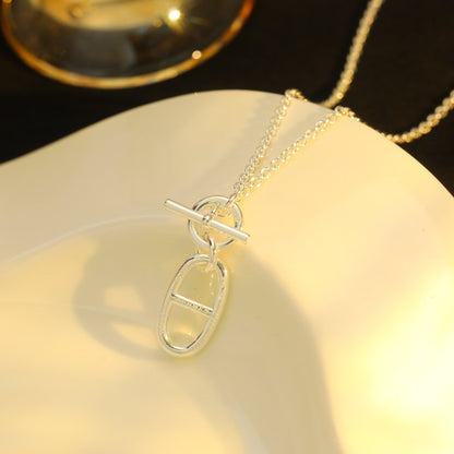 [Stars Jewelry]HM CHAINE D'ANCRE PENDANT NECKLACE STERLING SILVER