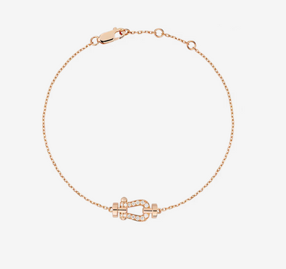 [Stars Jewelry]FORCE 10 FULL DIAMOND BUCKLE CHAIN LINK MINI MODEL